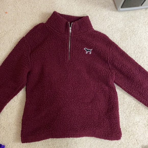 PINK sherpa quarter zip - Picture 2 of 3